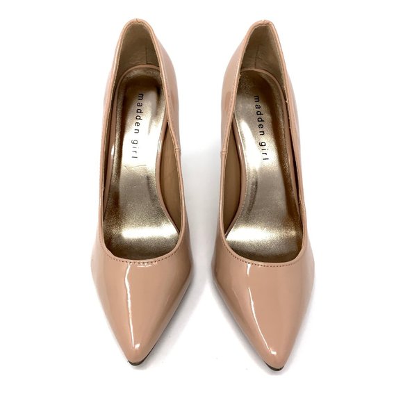 Madden Girl Heels Pink Taupe Nude Sz 7 - Picture 2 of 8